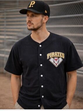 Vintage 1996 Pittsburgh Pirates Jersey Button Up Shirt Vintage Sz L